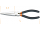 Very long straight flat nose pliers with PVC handles