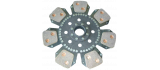 Disco central metalceramico de 7 placas - Rígido Ø 350 sinterizado 50x45EV - 24 ranuras