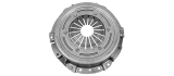 Single-plate clutch with diaphragm springs