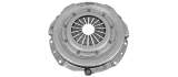 Single-plate clutch with diaphragm springs