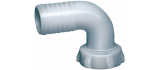 CURVED FITTING WITH RING NUT