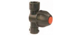 THREADED NOZZLE HOLDER FOR WEEDING WITH DIAPHRAGM CHECK VALVE