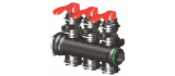 Group of manual boom section valves