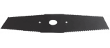 Cutter blade with 2 tooth serrated