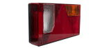 Right rear light with integrated triangular reflector