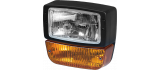 LIGHT FITTING WITH FRONT-SIDE TURN INDICATOR
