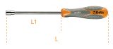 Socket wrench with bi-material handle